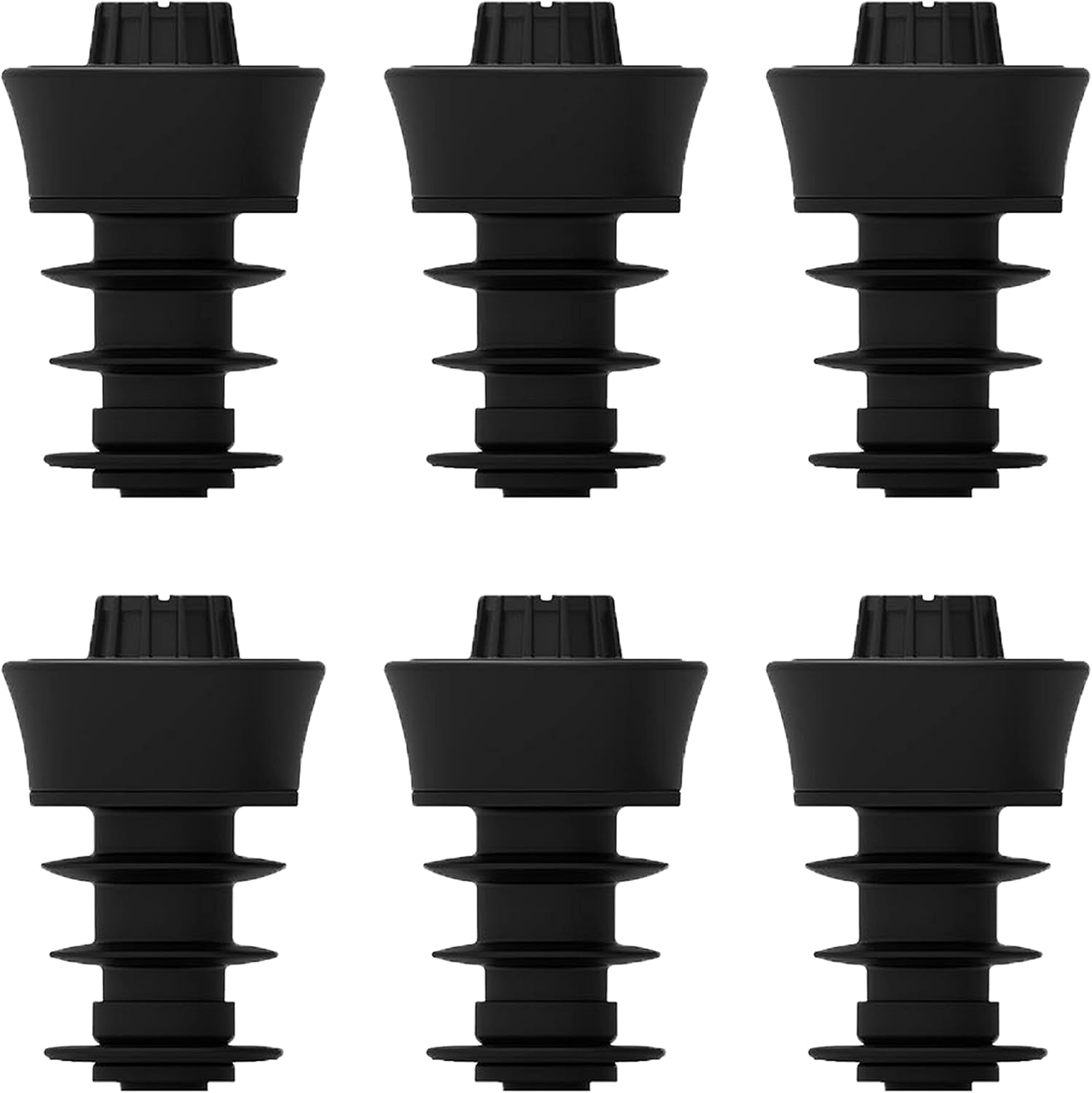 Coravin Pivot Stoppers 6 Pack, Black