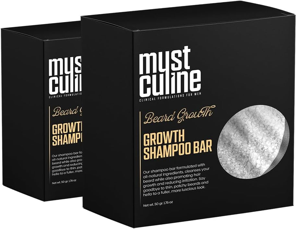 Beard Shampoo Bar, Clean Your Beard with Growth and Hair Loss Effect, Hair Growth Shampoo Bar (2 Package) image number 3