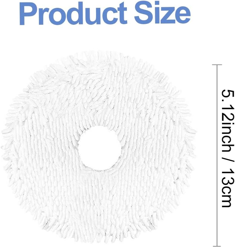 6 Pcs Mop Cloth Replacement Parts for Eureka J12 Ultra/Midea V12 Robot Vacuum Cleaner,Soft Microfiber Wiping Cloth Accessories - 6 Pcs Mop Cloth Replacement Parts image number 5