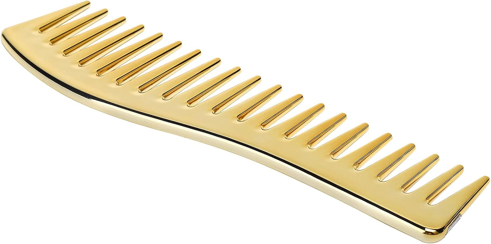 Wide Tooth Comb Set, Detangling Plastic Hair Comb for Women (Golden) image number 4