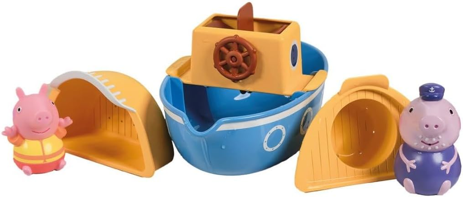 Tomy Toomies Peppa Pig Grandpa Pig&rsquo;S Splash & Pour Boat. Baby, Toddler, Kids Bath Toys for Paddling Pool, Water Play, Fun Bath Accessories, Suitable for Ages 18 Months and Older image number 3