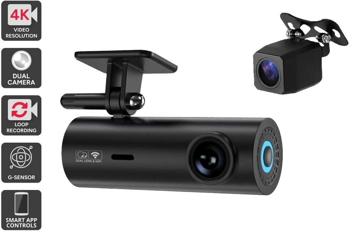 Kogan 4K Hidden Dual Channel Car Dash Camera - Front and Rear (SG2C-100) - KADCAMG12RB image number 3