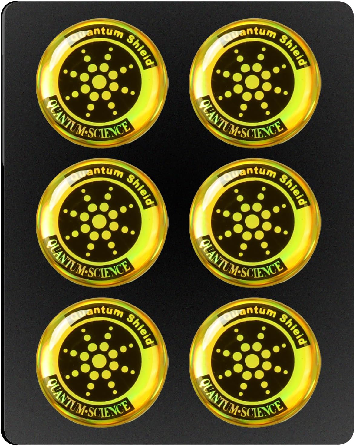 EMF Stickers Blocker Neutralize Shield Protection - 6Pcs EMF Blocker for Cell Phone/Laptops/Tv/Electronic Devices, Quantum Shield Stickers for Wifi/5G Radiation Protection (6, Silver)