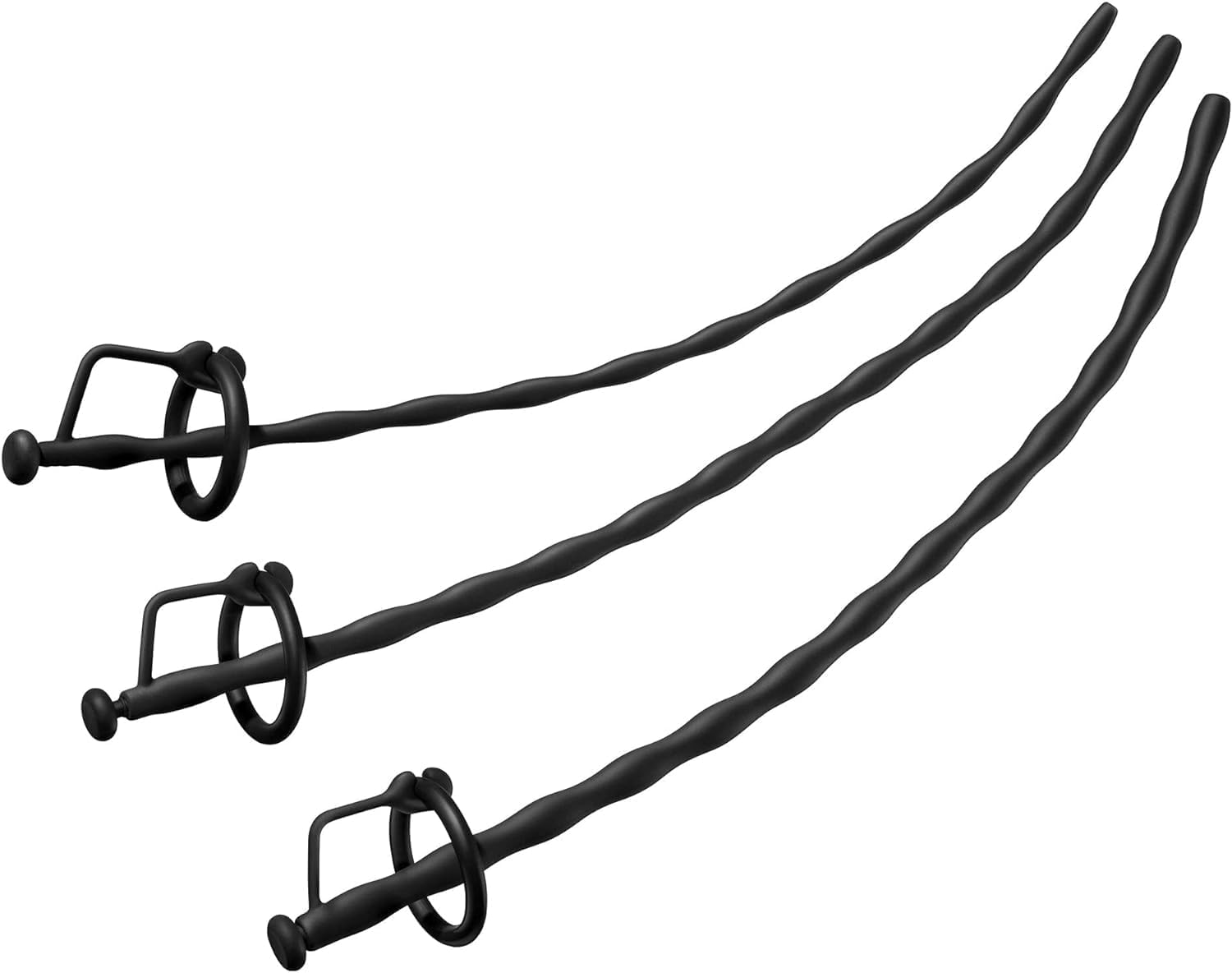 3 Pack Urethral Penis Sound Hollow Dilator Soft Silicone Sounding Kit Penis Plug Urethra Multi Beads Probe BDSM Bondage Sounds Flexible Male Masturbation Mens Sex Toy image number 4