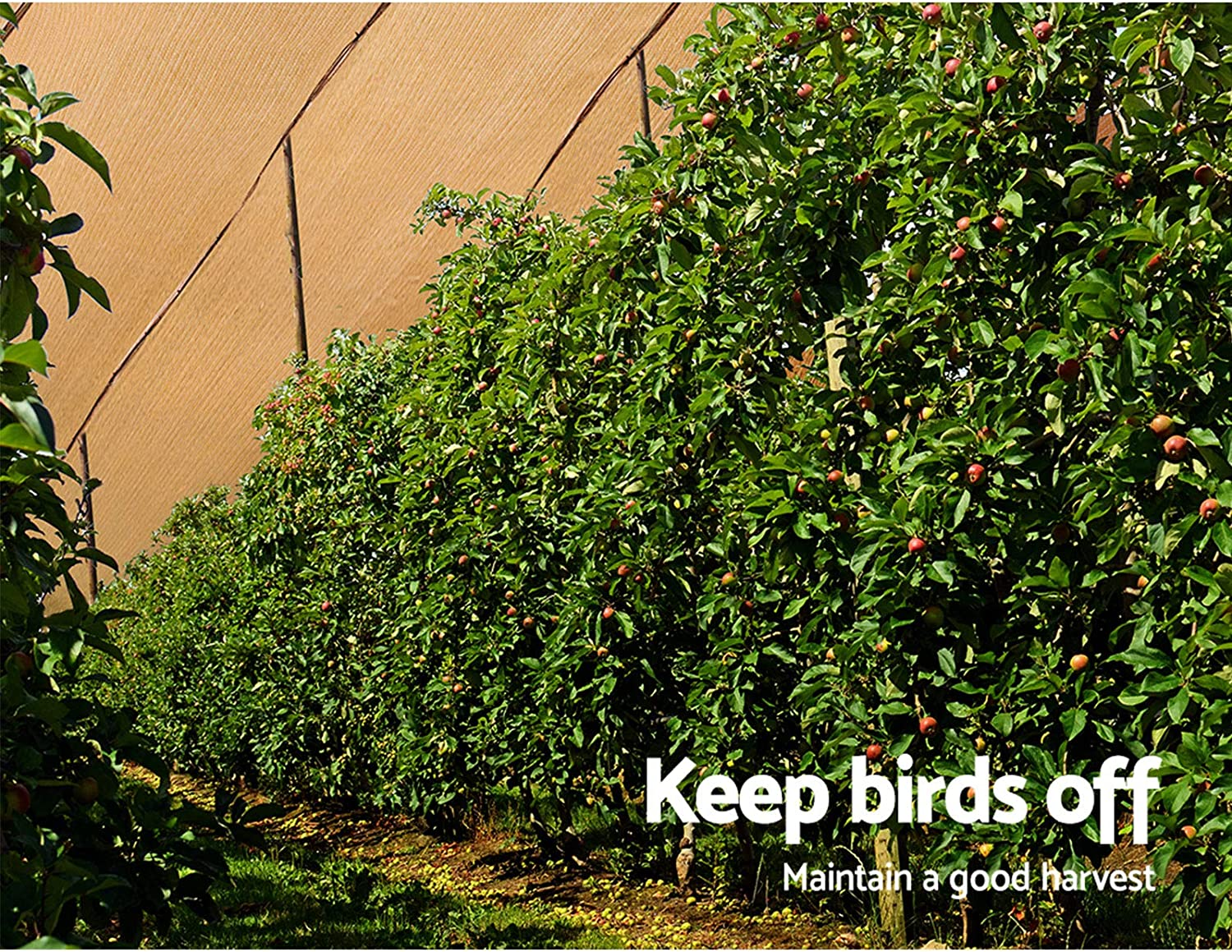 Instahut Shade Cloth 1.83 X 10M Sunshade Sail Shadecloth Sun Block Outdoor Marquee Canopy Shelter Cover for Beach Pool Car Patio Backyard Lawn Garden Carport Fence Greenhouse, Beige 50% UV Blockage image number 6