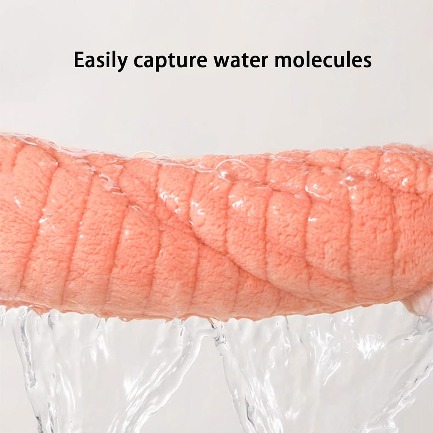 2 PCS Soft Coral Fleece Towel Set for Home Use, 2 Pack Face Wash Hair Dry Quick-Drying Unisex Solid Color Towels, Pineapple Grid Yellow + Pineapple Grid Pink, Durable and Absorbent image number 2