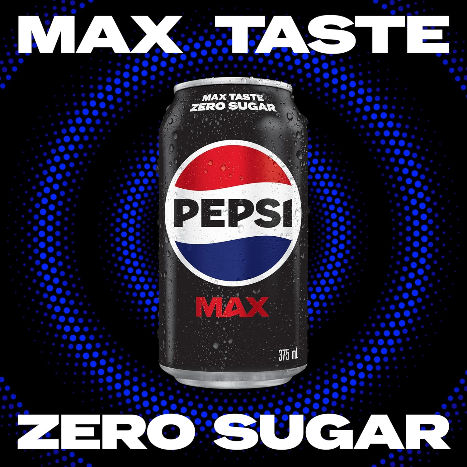 Pepsi Max No Sugar Soft Drink Can 375 Ml (Pack of 24)