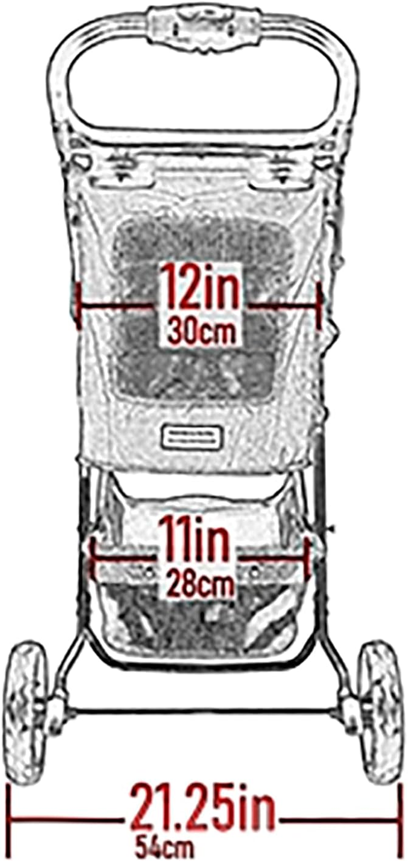 Pet Gear No-Zip Special Edition 3 Wheel Pet Stroller for Cats/Dogs, Zipperless Entry, Easy One-Hand Fold, Removable Liner, Cup Holder, 4 Colors image number 6