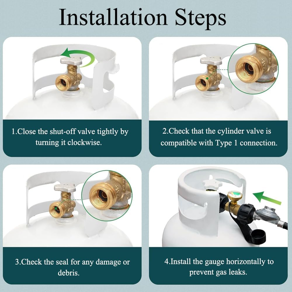 QCC1 Propane Refill Adapter, 90 Degrees Propane Refill Elbow Adapter with On-Off Control Valve, Safe Filler Fitting for Outdoor Camping Grilling image number 1