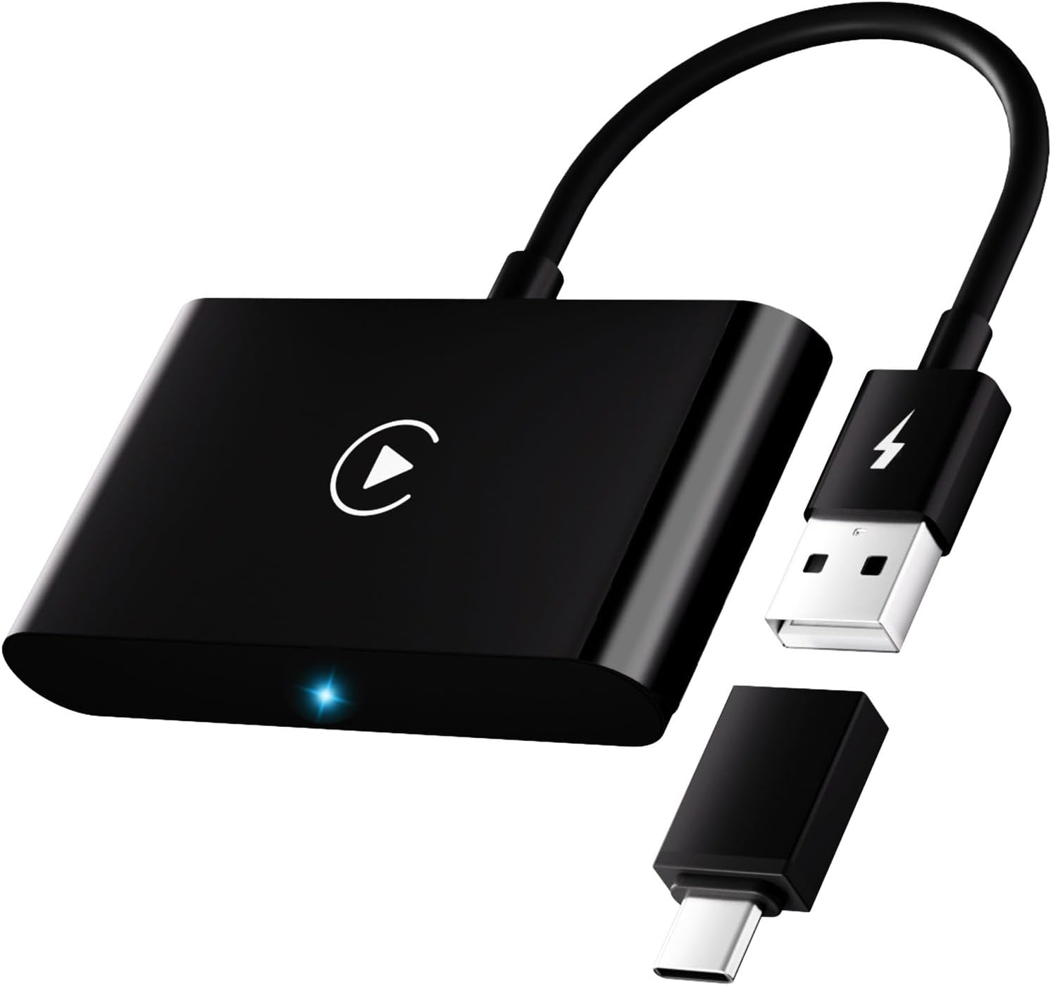 Wireless Carplay Adapter,Wireless Apple Carplay Dongle Adapter,Car Apple Carplay Bluetooth Adapter,Plug & Play 5Ghz Wifi Online Update,Low Latency,Easy to Install,Support Newest Ios 16 image number 1