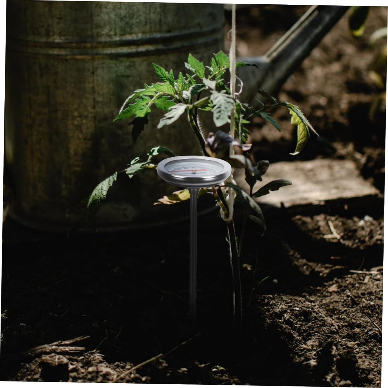 Ibasenice Stainless Steel Soil Thermometer Long Probe Gardening Temperature Detector Sensor for Compost with Accurate C- C Measurement Probe image number 4