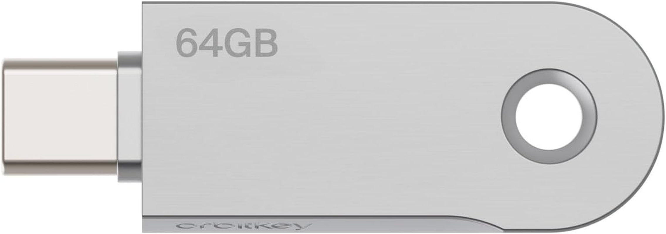 Orbitkey USB-C | Thumb Drive with Fast Transfer Chip | Slim Profile Compatible Key Organizer & Key Ring