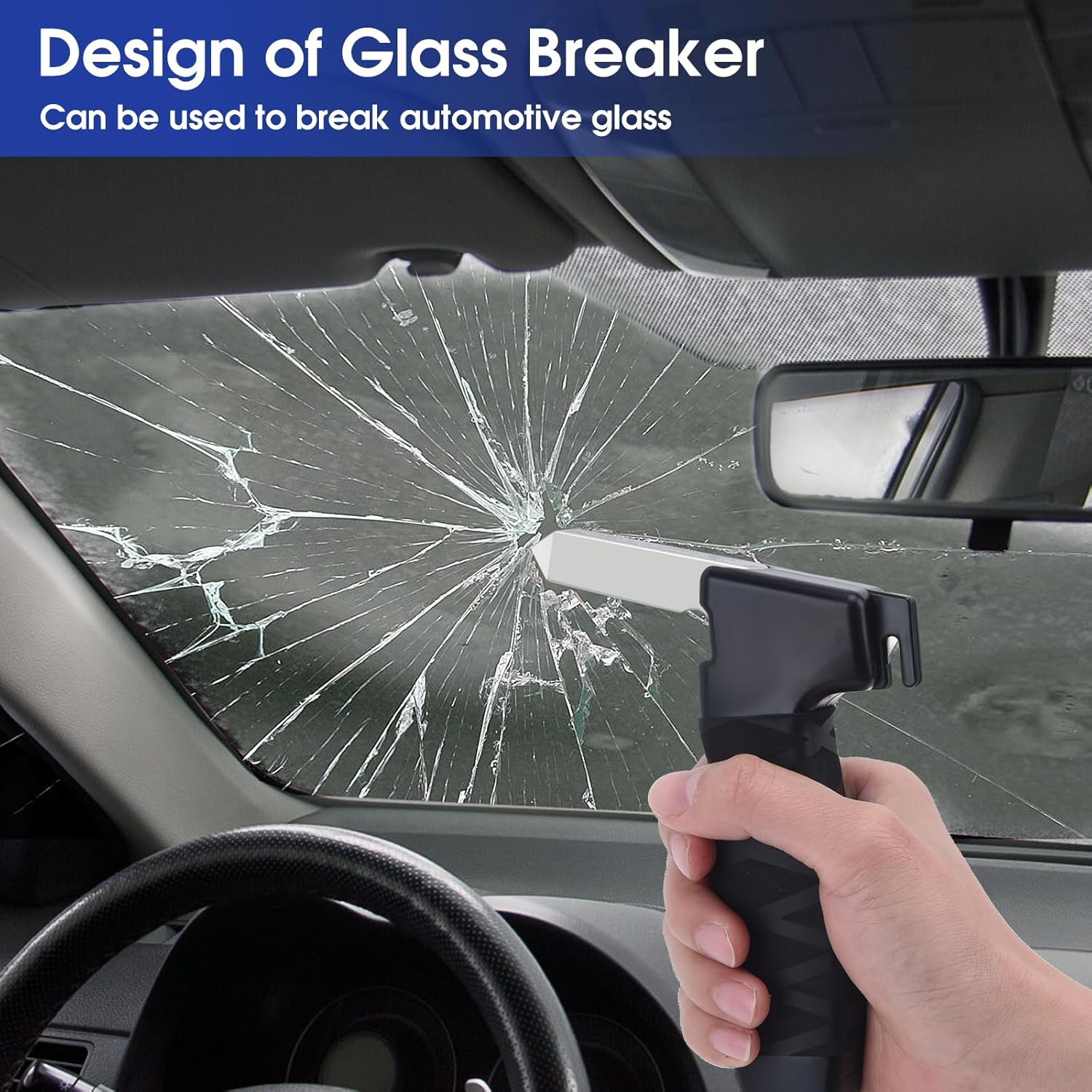 Elderly Automobile Assist Handles, Portable Vehicle Support Handles, Seat Belt Cutters, Window Breakers; for All Vehicles image number 3