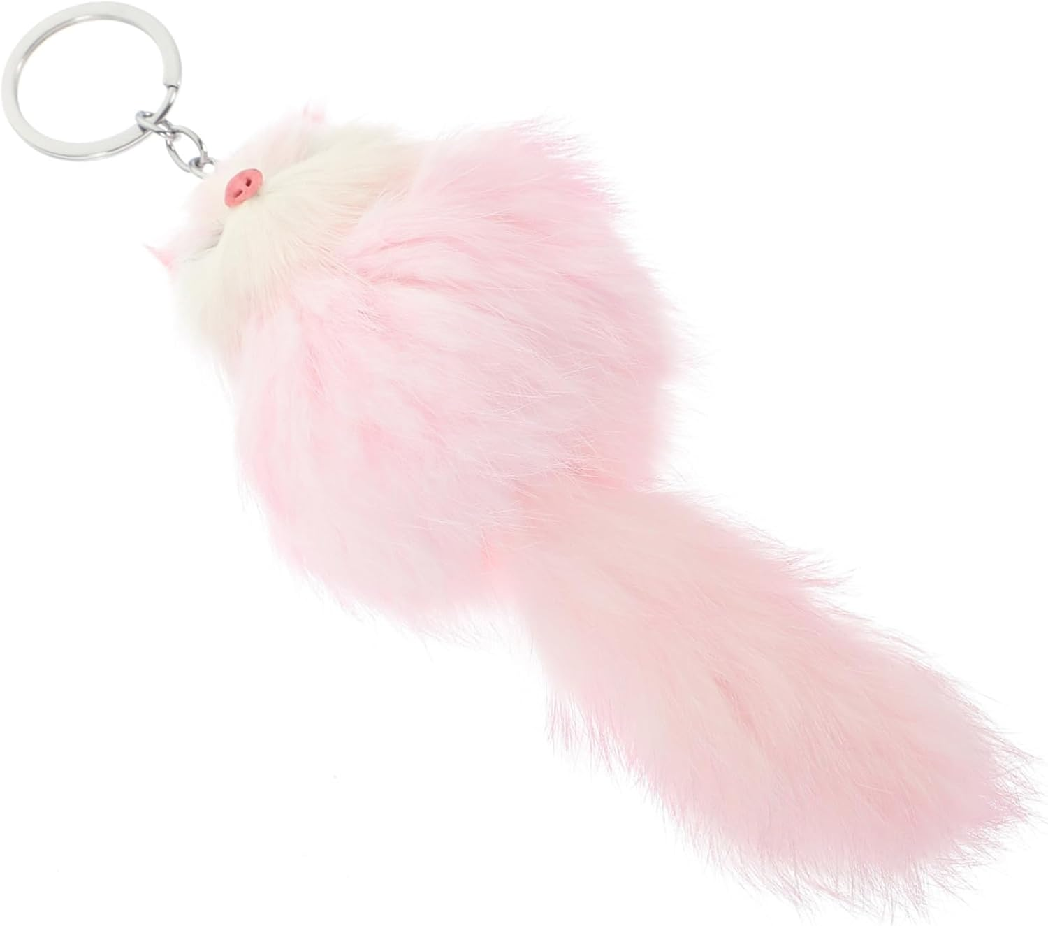 Keychain Charm Plush Fox Keychain Decorative Keyring for Backpack Car Key Ring Craft Adorable