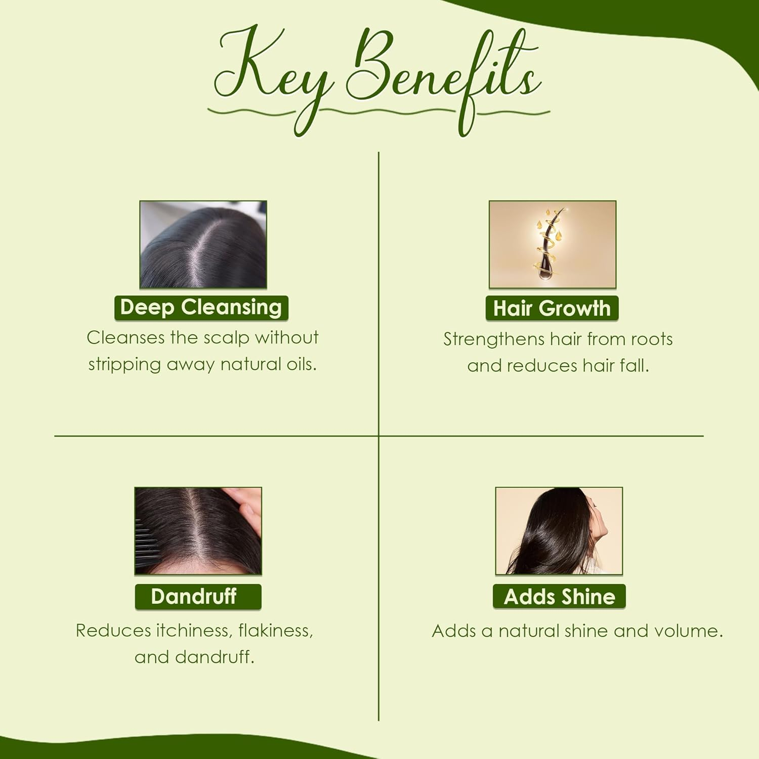 Mi Nature Hair Care Pack with Hair Brush |Triple Action Amla Aritha Shikakai Formula | 100G Pure Herbal Blend for Strong Shiny Hair |Natural Cleansing Powder |Chemical Free Wash for Damaged & Dry Hair image number 5