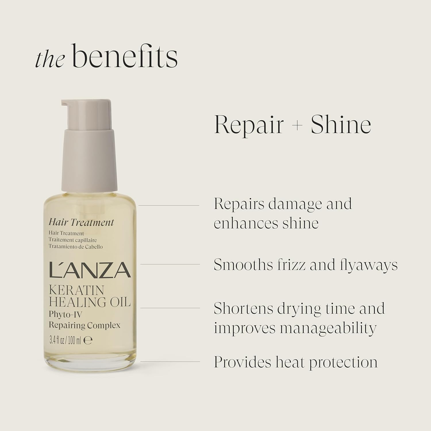 L'ANZA Keratin Hair Treatment Healing Oil - Hair Oil Keratin Treatment image number 5