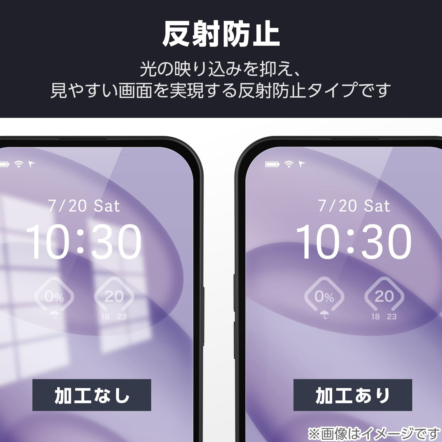 Elecom PM-P251FLF Google Pixel 9A Film, Fingerprint Authentication, Matte, Anti-Glare, Anti-Glare, Anti-Fingerprint, Hard Coated, Scratch Resistant, Reduces Light Reflection, Bubble Free image number 6