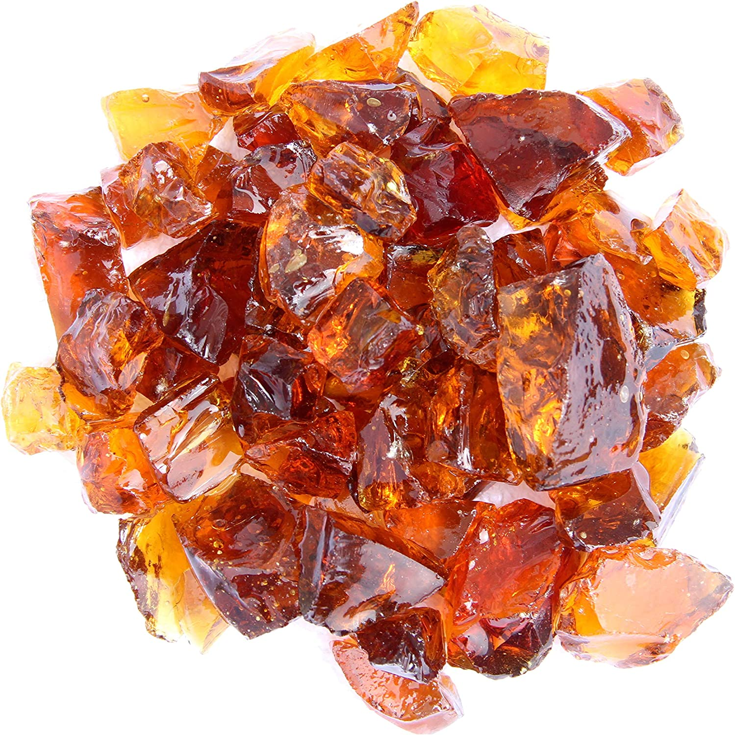 Hiland RGLASS-PB Pit Fire Glass I N Pacific Blend, Extreme Tempature Rating, Good for Propane or Natural Gas, 10 Pounds, 10 Lb image number 5