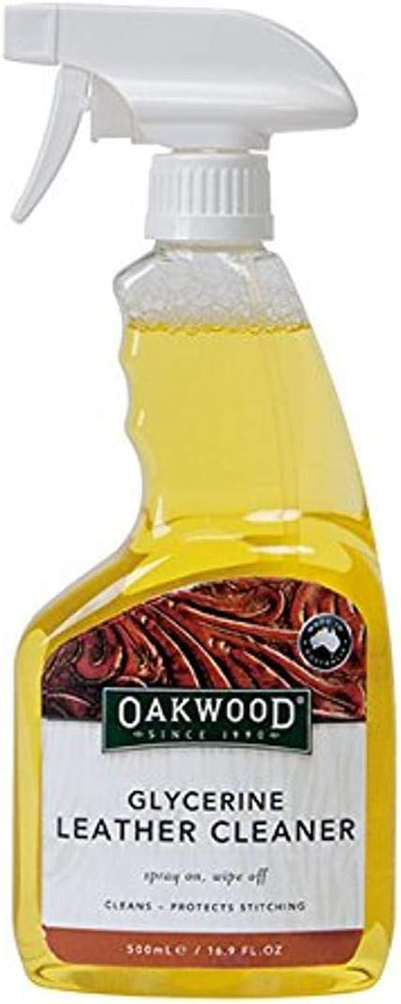 Oakwood Glycerine Leather Cleaner Spray for Leather Saddles 500 Ml