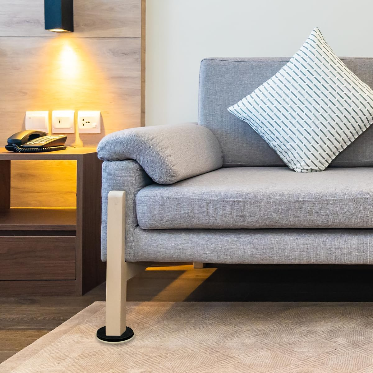 WELANE Furniture Sliders, 16 PCS Furniture Legs Sliders for Carpet, Heavy Furniture (6.3Cm/2.18In) image number 1