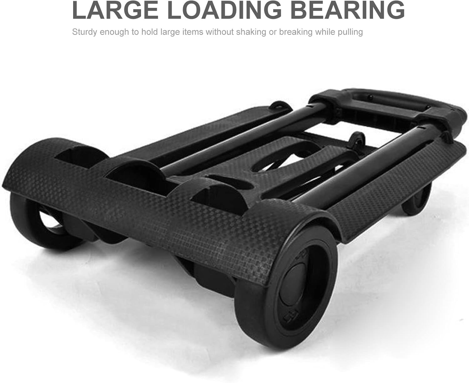 Xinyee Folding Luggage Cart Lightweight Compact Folding Travel Trolley Hand Cart Luggage Folding Trolley Folding Hand Cart Travel Trolley for Luggage Personal Travel image number 3