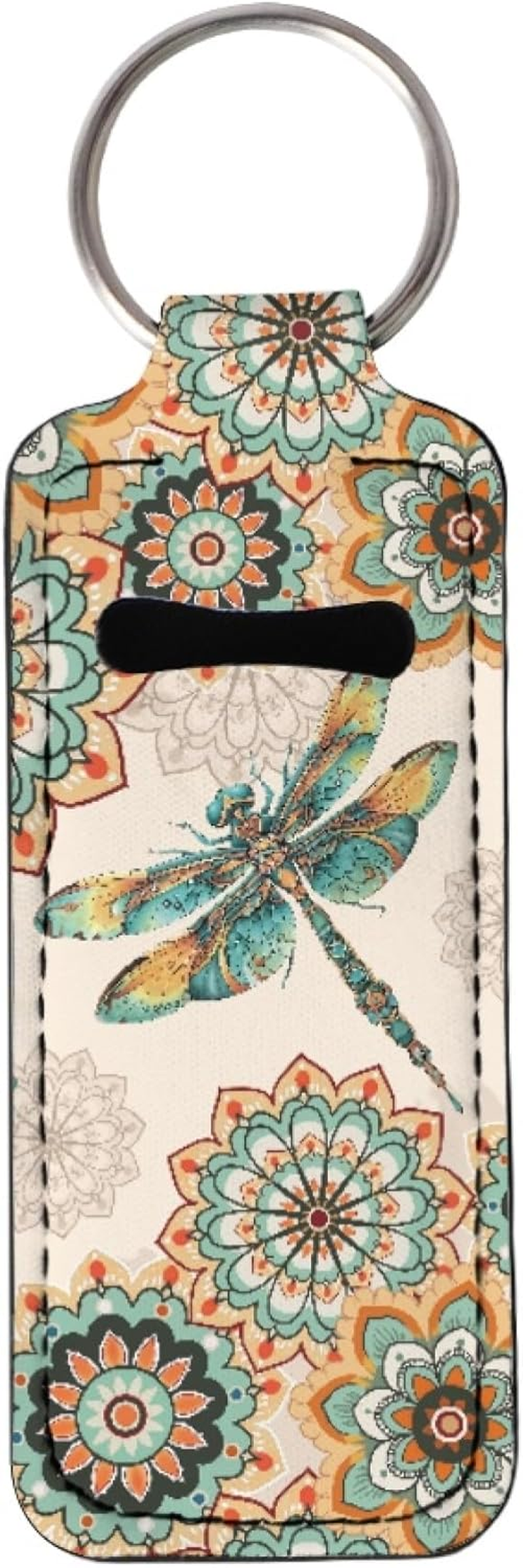 Gearider Fashion Women Lipstick Balm Holder with Metal Key Ring Lightweight Durable Fit for Travel