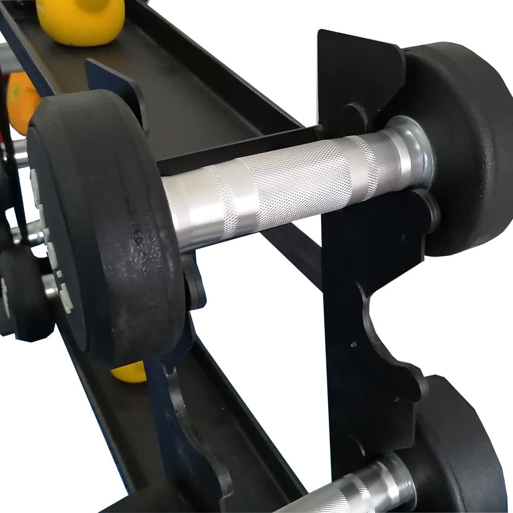 Compact Solid Metal Kettlebell Dumbbell Rack Storage Stand Home Gym Black 200KG