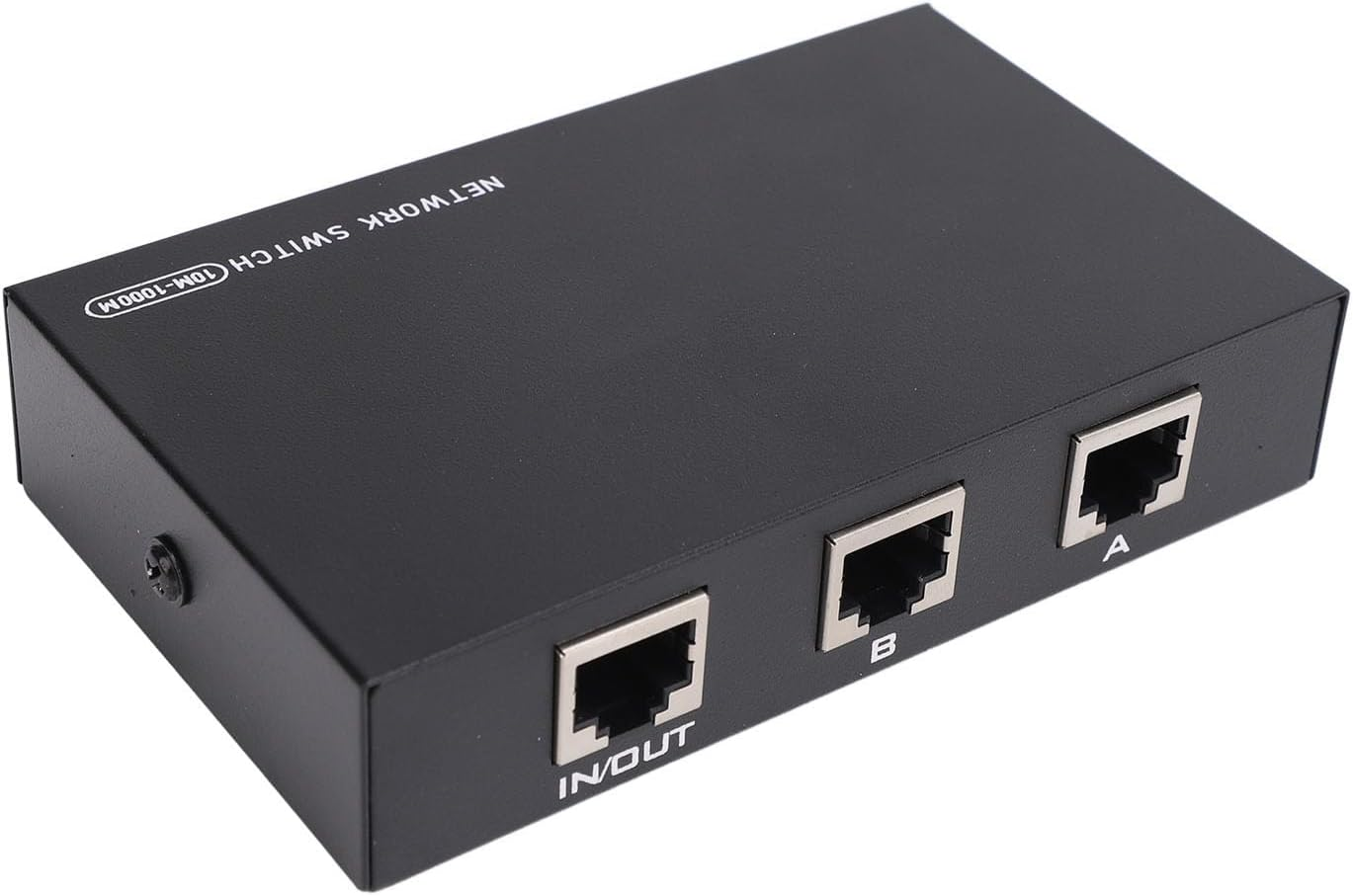 RJ45 Network Switch, Plug and Play 2 Way a B Selector Hub for Home with Iron Metal Casing, 100M 1000M Ethernet Splitter, Compatible for Network Devices image number 3