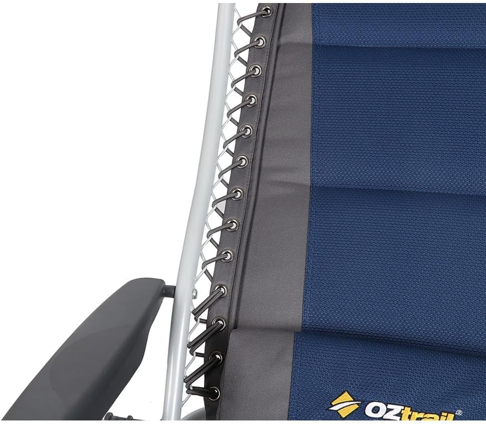 Oztrail Cascade 8 Position Deluxe Recliner Chair with Side Table image number 2