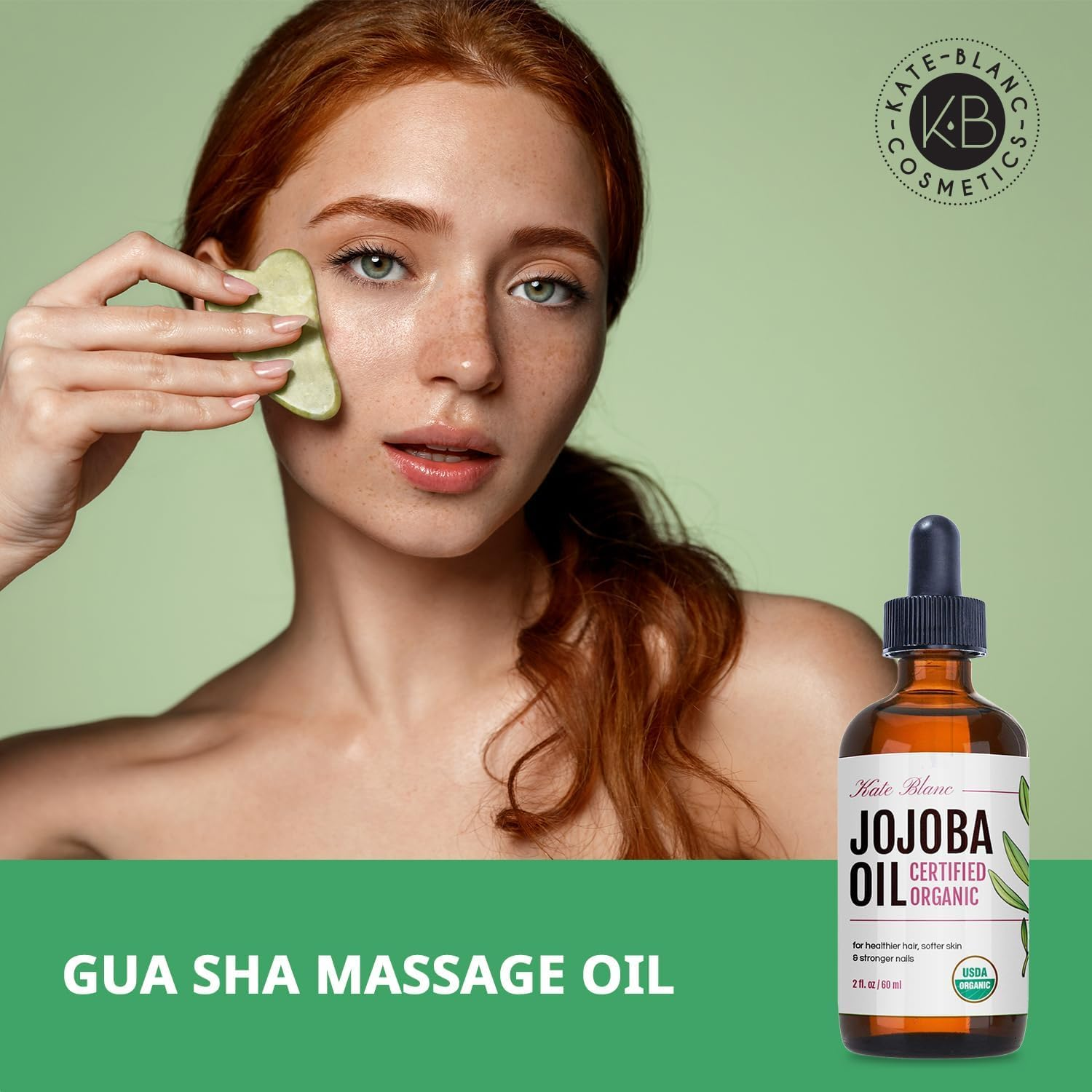 Jojoba Oil (60Ml), Organic, 100 Pure & Natural, Revitalises Hair and Gives Skin a Radiant and Youthful Look, Great for Lips, Cuticles, Stretch Marks, Beard, Leaving You Vibrant and Glowing. Works for Men and Women image number 2