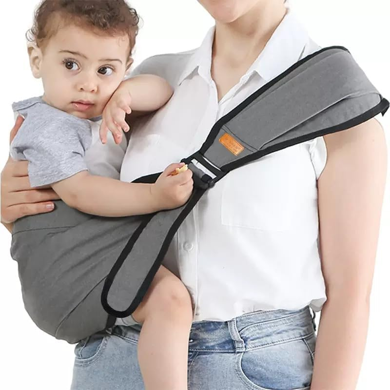 Baby Sling Carrier,Hoidokly Toddler Carrier Baby Sling Portable Adjustable Seat Carriers Shoulder Straps Mom Cozy Baby Carrier for Newborn Infant Toddler (Black)