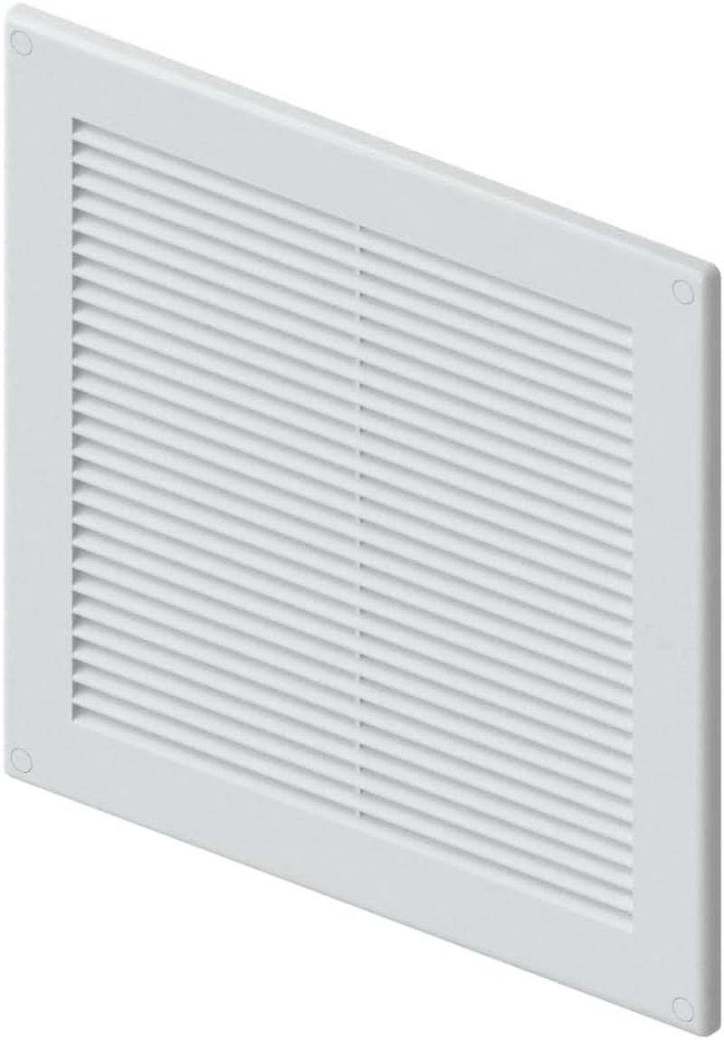 Awenta Plastic Air Vent Grille Cover 300X300Mm 12X12 Inch, White with Insect Grid Fly Net, Screw Hole Covers for Better Look image number 5