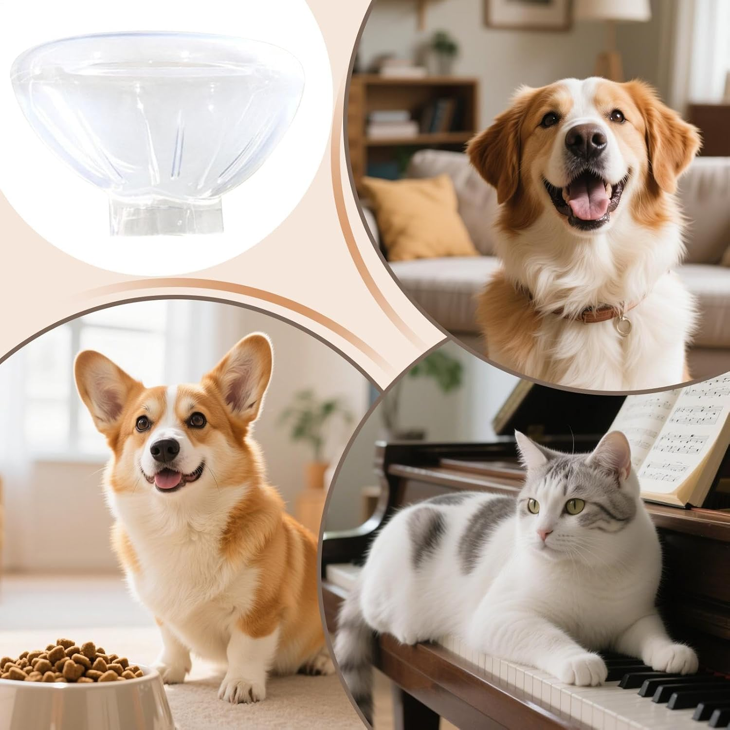 Cat Inhaler Masque | Kitten Puppy Inhaler Masque Masque,Comfortable Breathing Aid, Animals Care Delivering Tool for Shelter, Home, Camping, Traveling image number 6