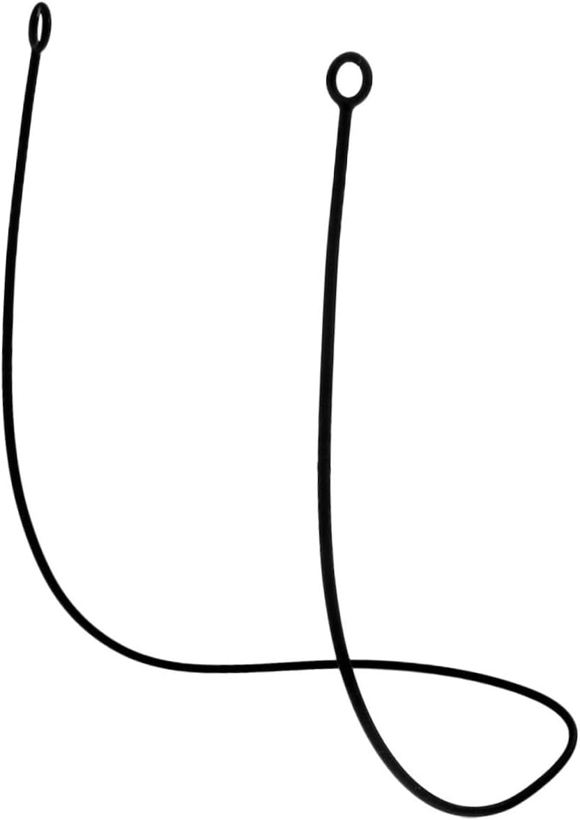 Sewroro Universal Silicone Earbud Strap Ear Plugs Cord Detachable Replacement Earphone Lanyard Lightweight Comfortable for Travel and Daily Use, Black image number 2