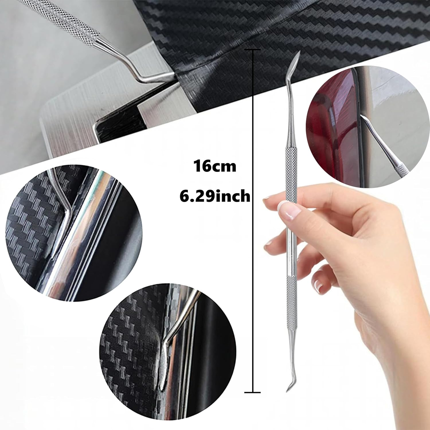 35 Pcs Vinyl Wrap Tools Kit for Furniture & Car Window Film Installation, Protective Squeegees, Utility Cutter, Spray Bottle, Gap Sealing Tools, Firm Squeegee, Ergonomic Design, Professional, Durable image number 3