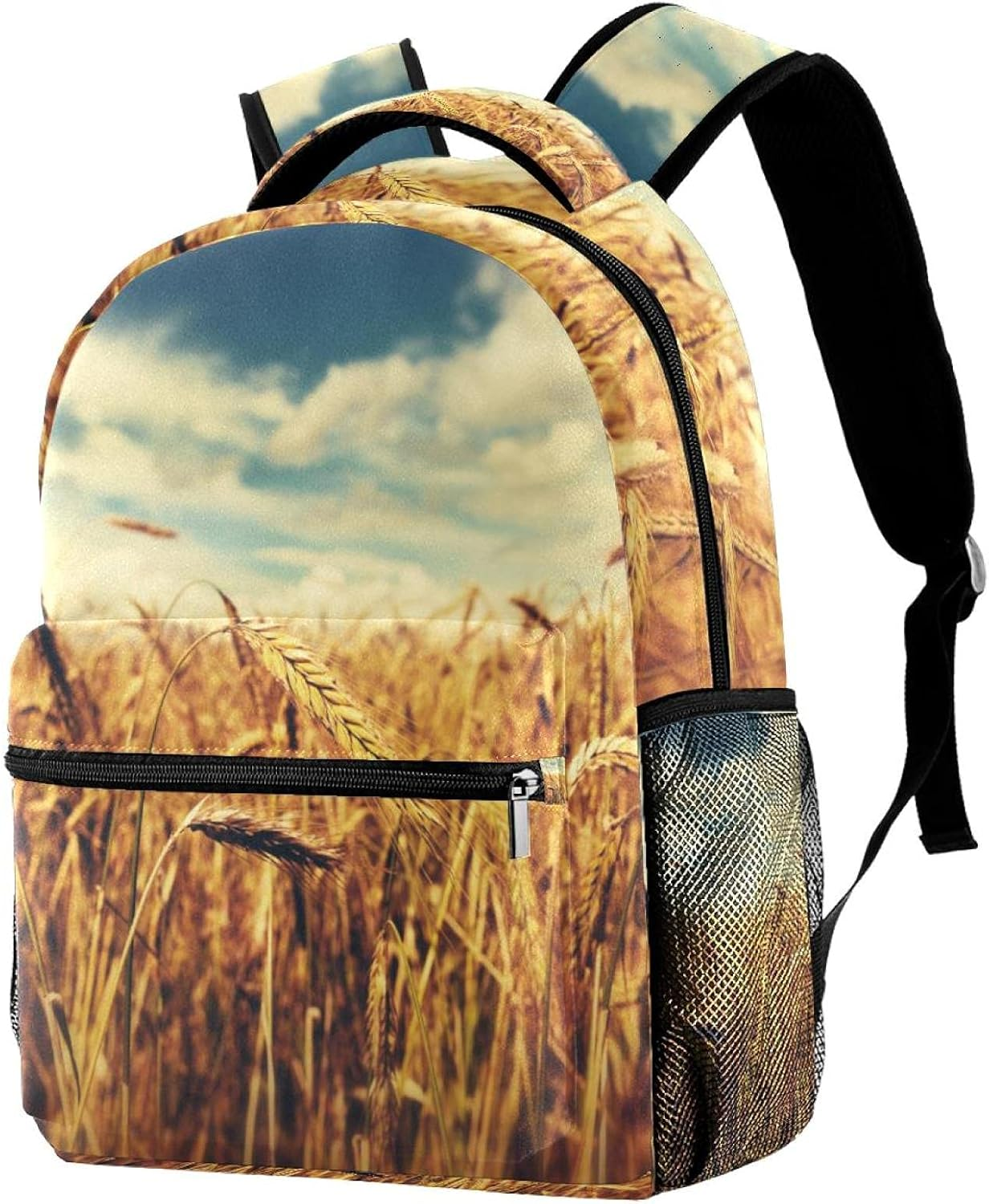 Sunny Wheat Field Backpack Students Shoulder Bags Travel Bag College School Tote Backpacks image number 2