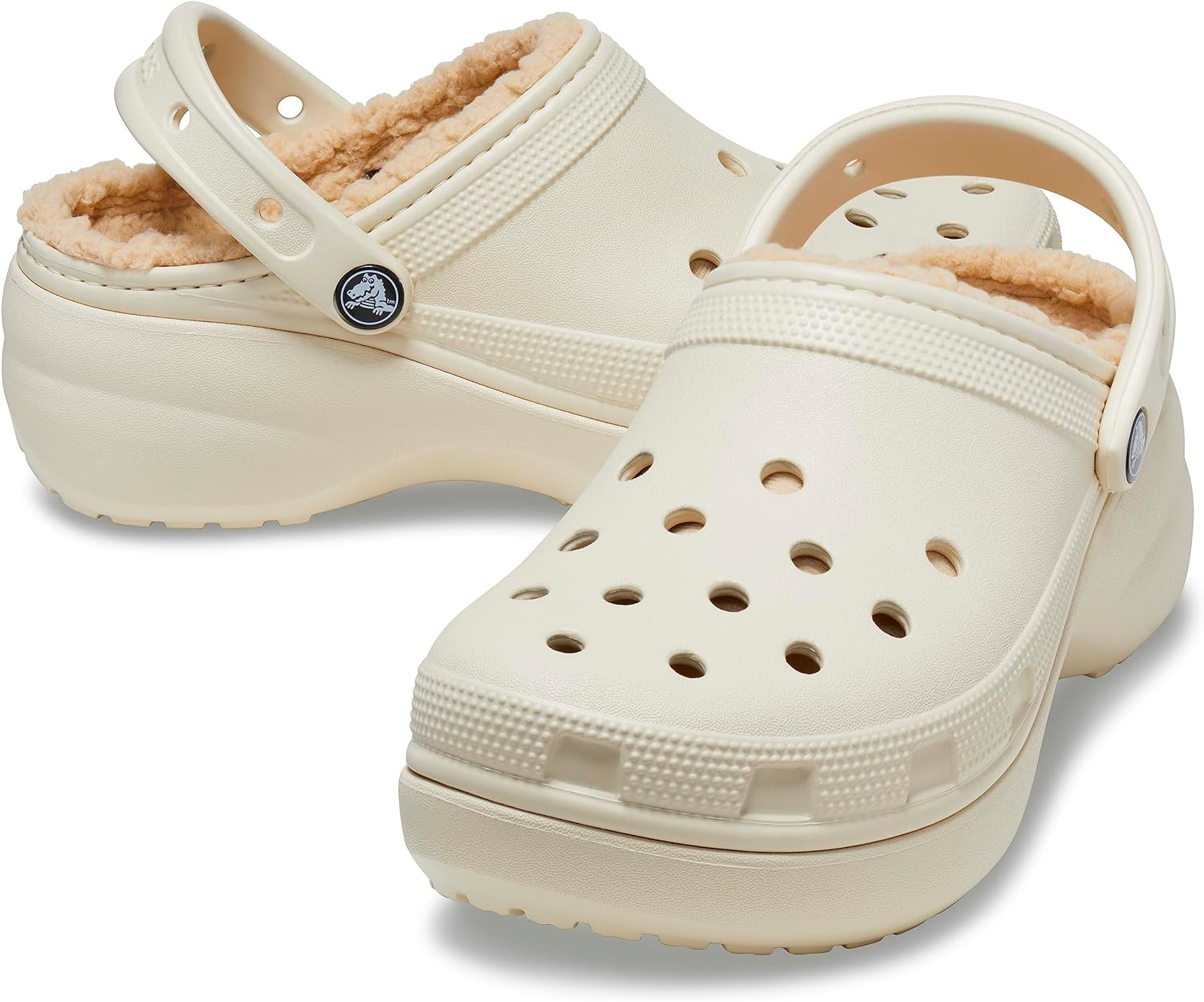 Crocs Women'S Classic Platform Lined Clog image number 6