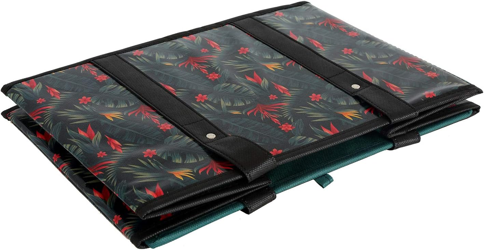 Reusable Grocery Bags Set Durable Heavy Duty Tote Bag Collapsible Grocery Shopping Box Bag with Reinforced Bottom image number 5