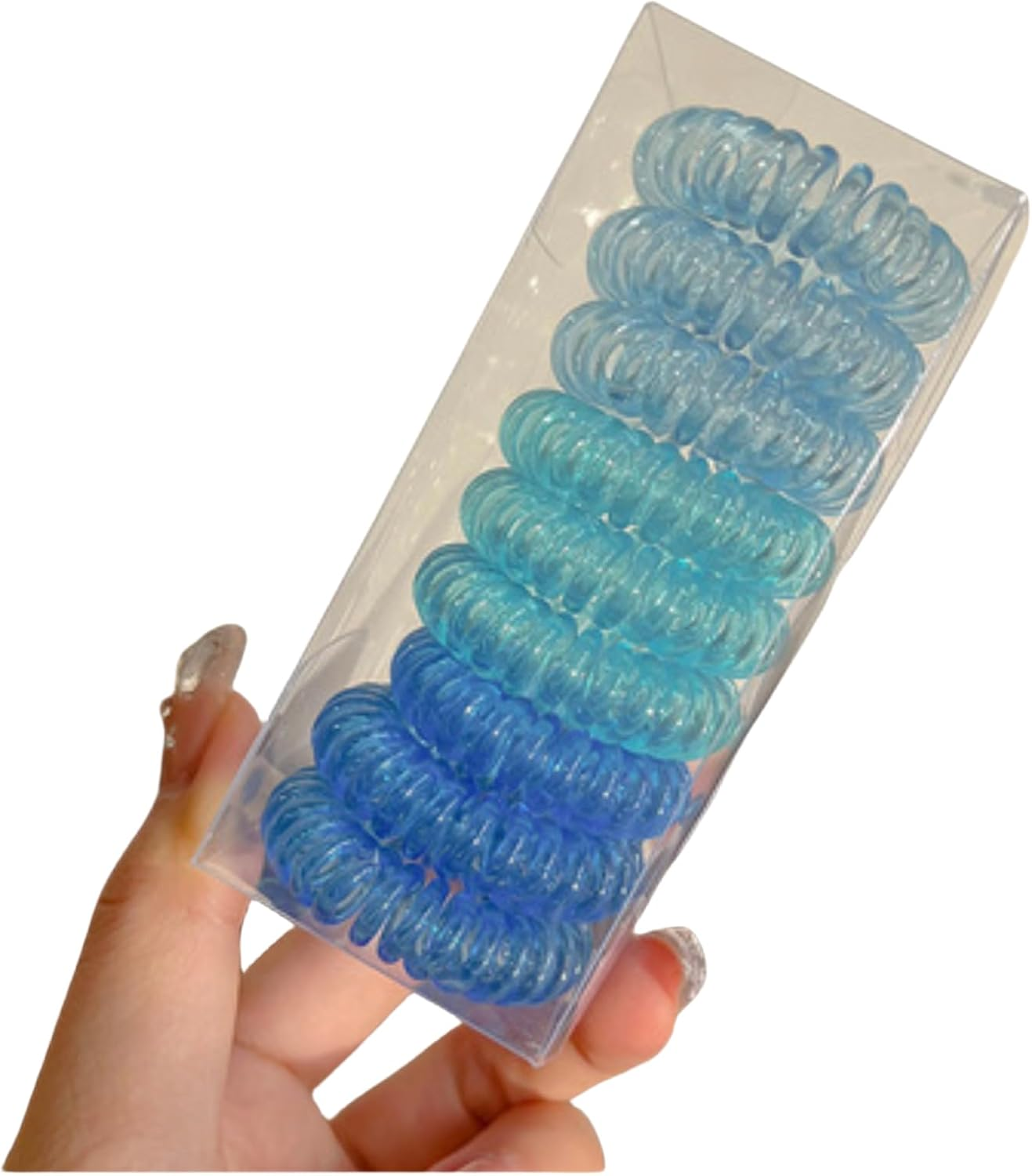 9 Pack Women'S Waterproof Headbands,Non-Slip Sweatband Hairbands for Sports, Workouts, Running, Yoga & Tennis,Soft Elastic Hair Ties Accessories for Women & Girls (Blue)