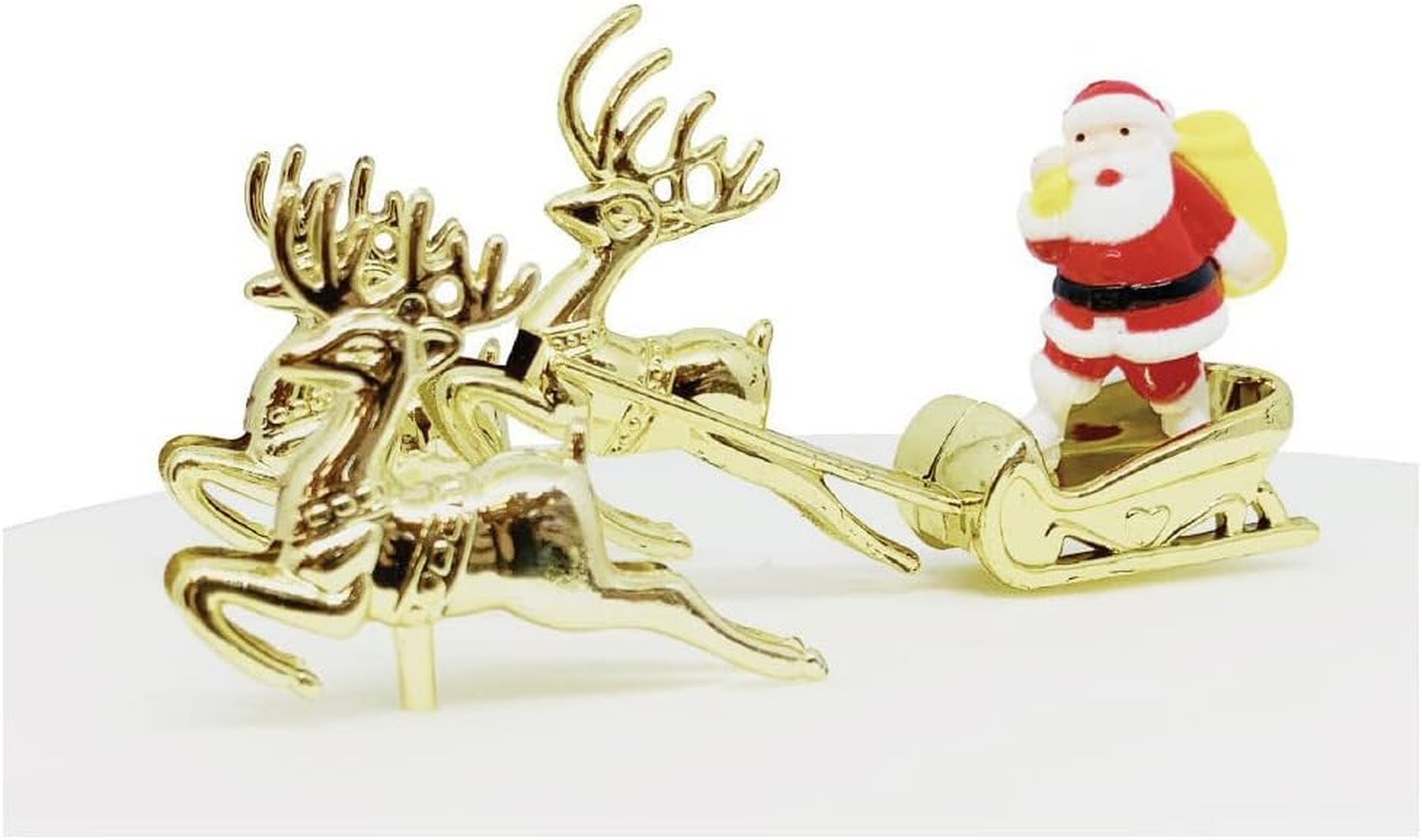 Anniversary House 5Pcs Woodland Yule Log Decorating Kit Christmas Cake Decorations, Christmas Cake Toppers, Yule Log Decorations, Traditional Non-Edible Decorations, BX351 UK