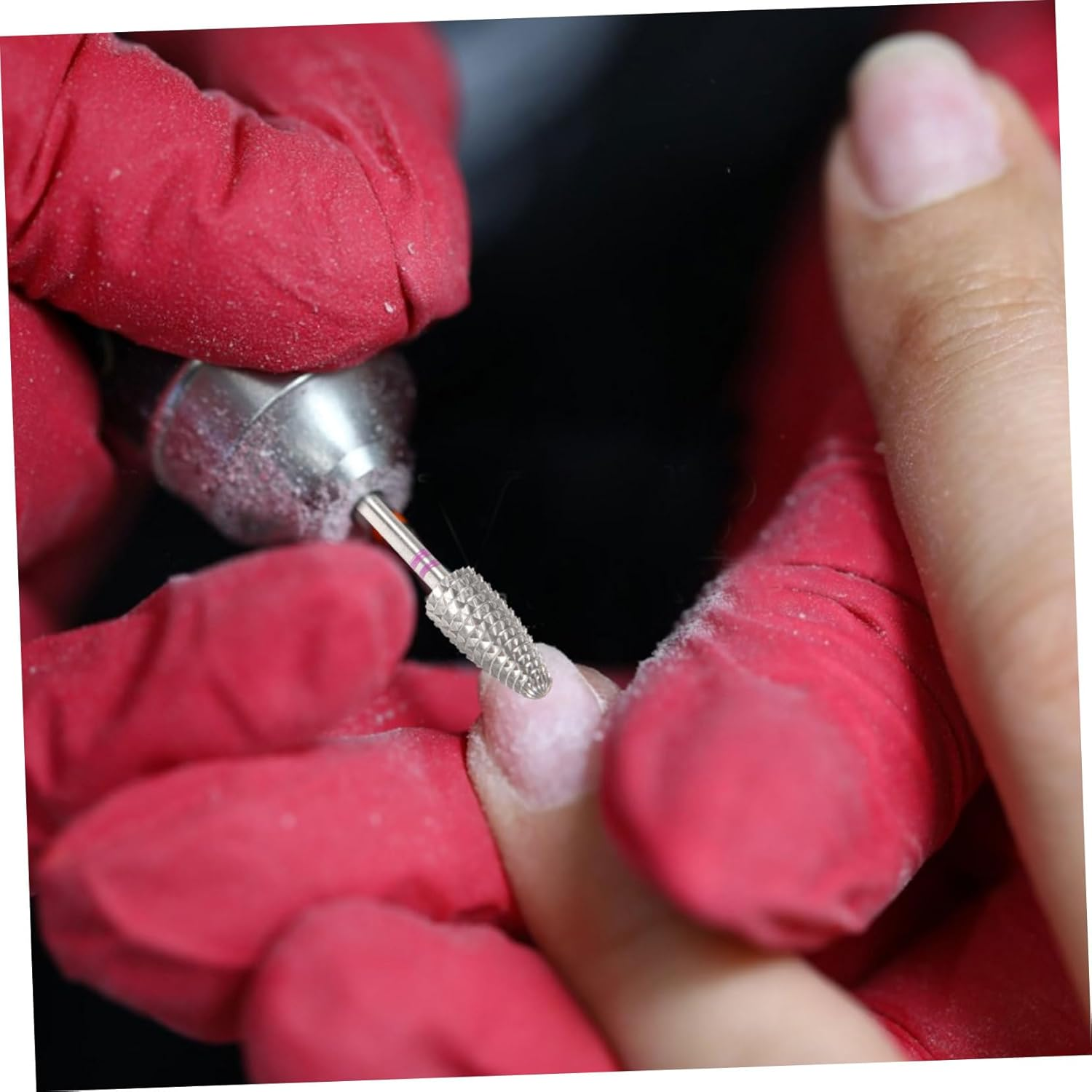 Tungsten Nail Drill Bit Cuticle Drill Bit Double-Ended 99# Purple Shape for Manicure Professional Salon Use