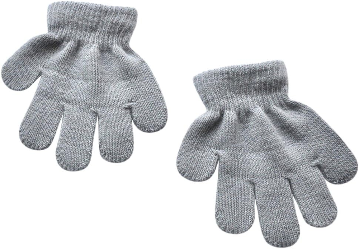 Baix Toddler Boys and Girls Winter Knitted Writing Gloves, 1-3 Years Old