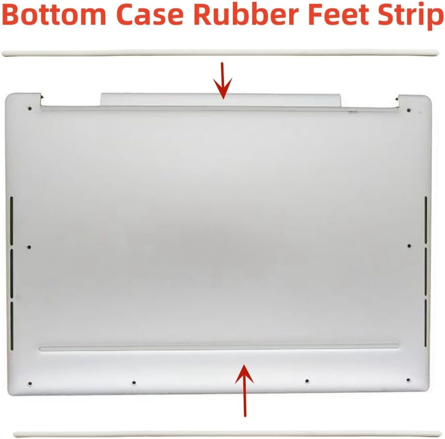 Bottom Case Rubber Feet Strips Replacement for Dell XPS 13 9300 9301 9310 Laptop Bottom Cover Nonskid Silicone Bumper Rubber Foot Strip