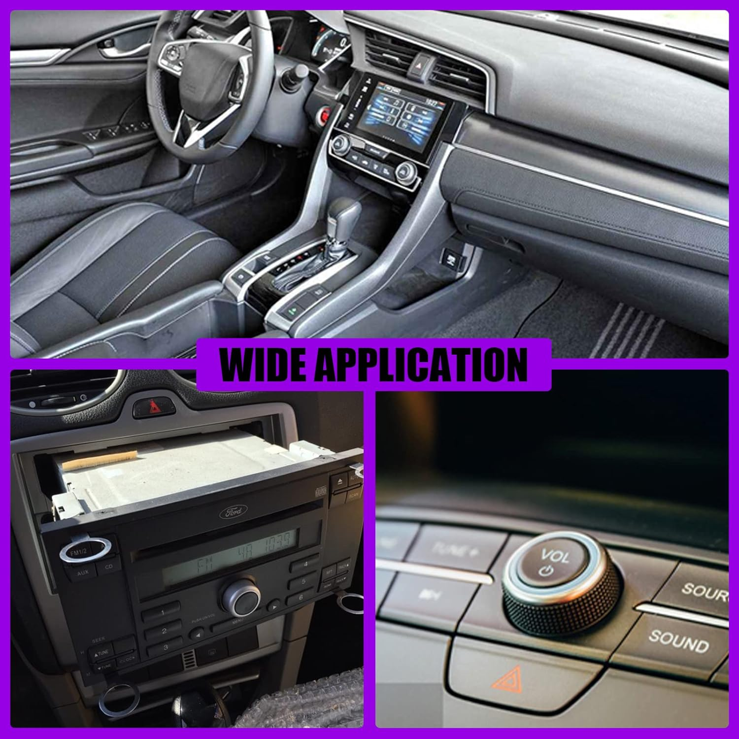 Swpeet 39Pcs Professional Radio Removal Keys Tool Kit, Stereo Radio Removal Tool Key Kit Car and Truck Stereo DIN Removal Keys Stereo Compatible with Mercedes/Bmw/Vw/Audi/Ford image number 5