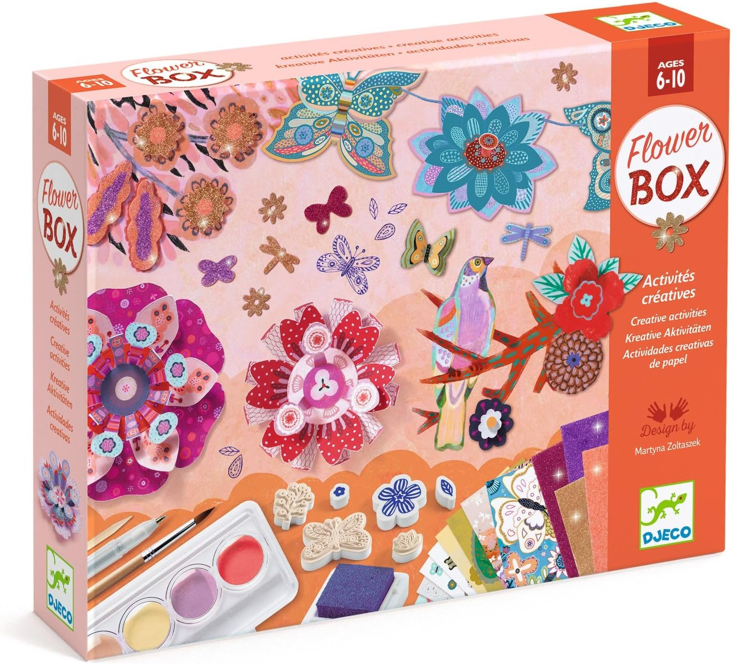 Djeco DJ09330 the Flower Garden Multi Craft Box Set image number 6