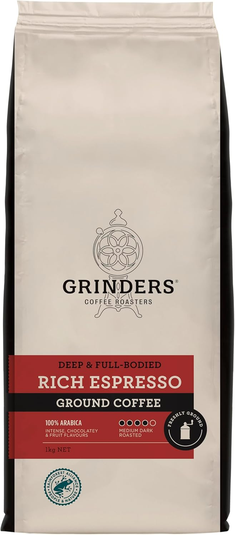 Grinders Rich Espresso Ground Coffee, 1Kg image number 2
