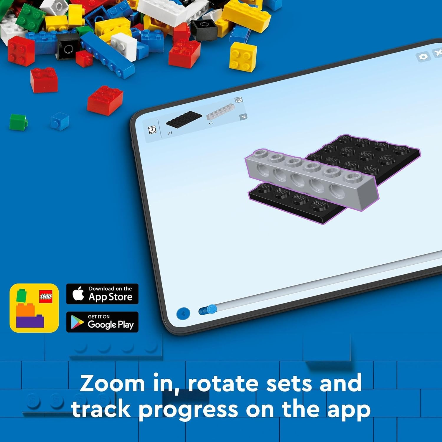 LEGO City Blue Monster Truck Toy for 5+ Year Old Boys & Girls, Vehicle Building Set with a Mini Monster Truck and a Driver Minifigure, Kids' Toys for Independent Play 60402 image number 2