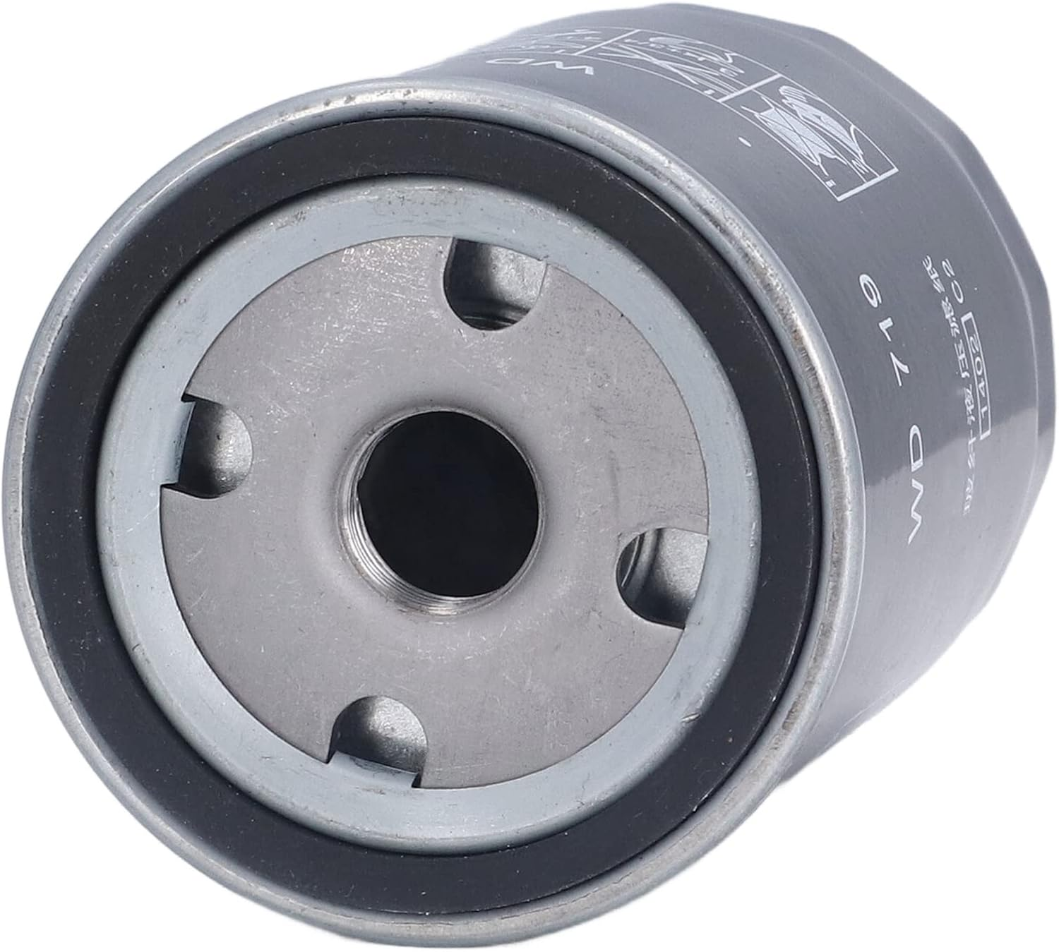 WD719 Oil Filter, Effectively Absorb Non Block Aluminum Alloy 3 1/9In Dia 4 4/5In Tall Screw Type Oil Filters for 7.5KW/10HP image number 4