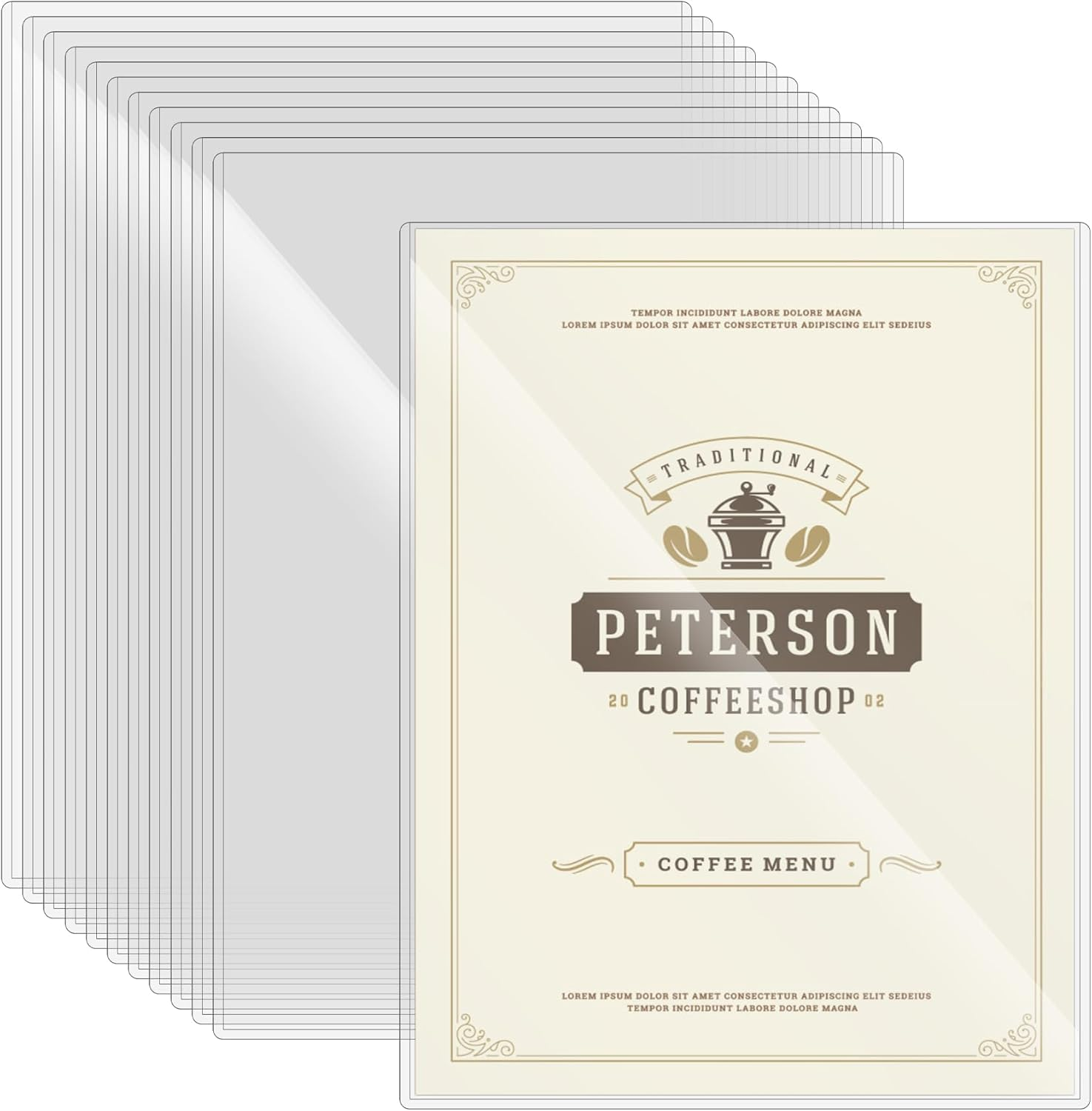 12 Pcs 8.5 X 11'' Rigid Print Protectors, Clear Rigid Top Loaders Plastic Paper Page Protectors, Clear Plastic Page Protectors for Photos and Documents image number 2