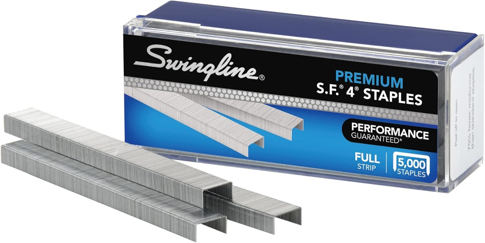 Swingline Staples, S.F. 4, Premium, 1/4 Inches Length, 210/Strip, 5000/Box, 1 Pack (35450) image number 1